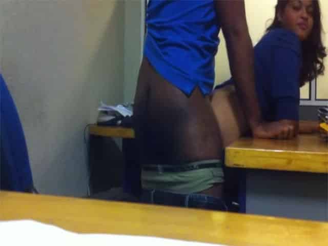 Busty office girl Doggystyle office sex