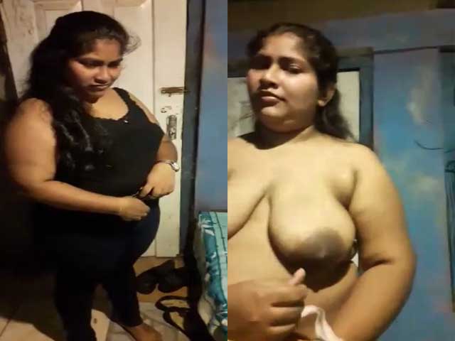 Fatty Indian girl captured nude by lover