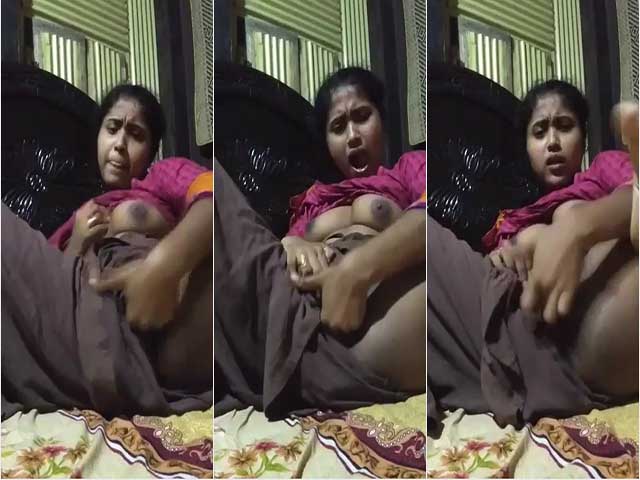 Fingering tight Desi pussy of village girl