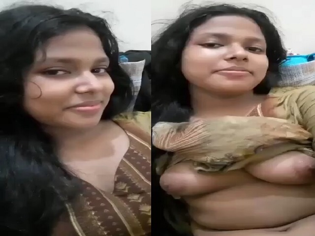 Girlfriend boob play in viral Bengali sex video