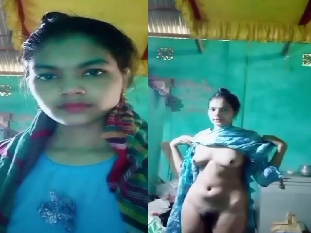 Girlfriend dress change and nude show for lover