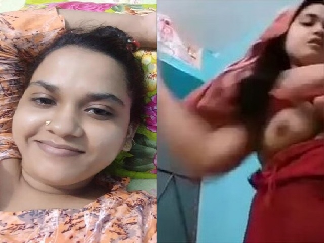Girlfriend dressing video after bath showing boobs