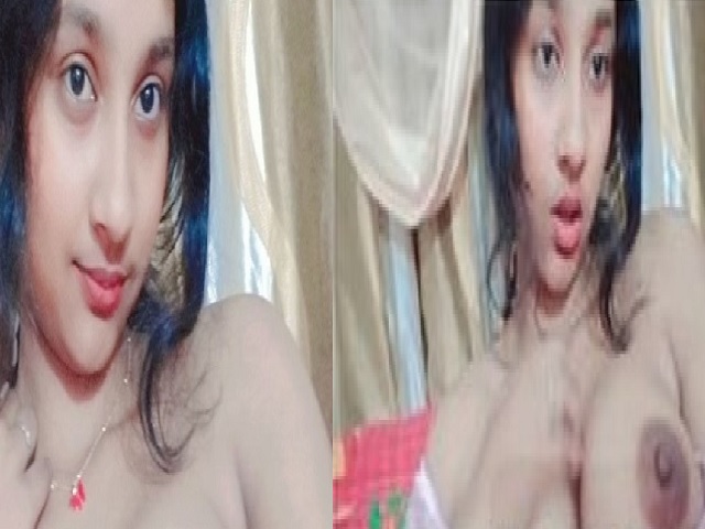 Gorgeous college girl boobs show viral MMS