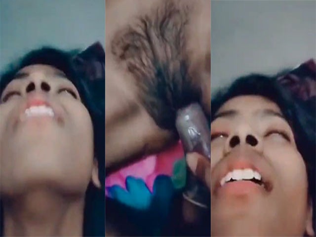 Hairy pussy Indian girl moaning softly