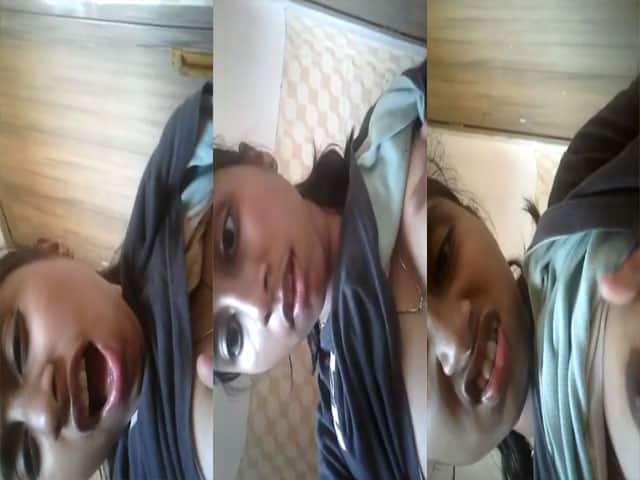 Horny Indian teen girl exposing her juicy boobs