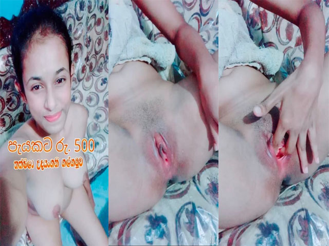 Horny young girl tiny pink pussy show