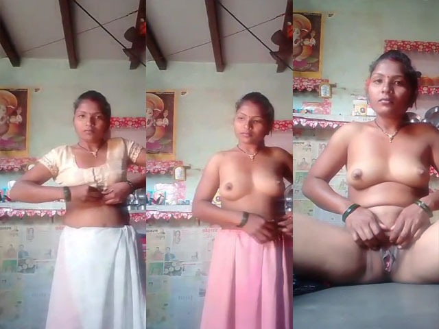 Hot sexy Dehati wife striptease show on cam