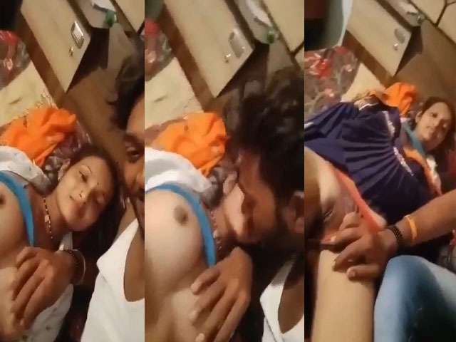 Hubby records boobs and pussy of wife on cam