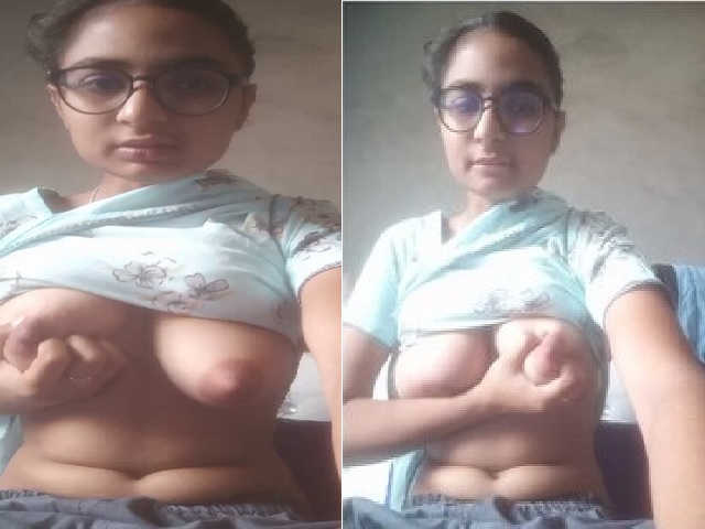 Innocent girl boob press viral selfie video