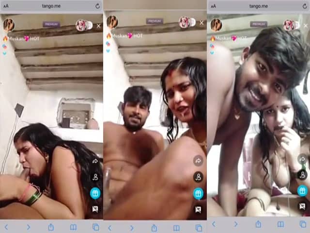 Muskan bhabhi’s live cam Indian blowjob sex surprise