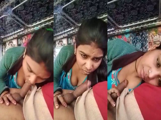 Local Desi Randi blowjob to a truck driver MMS
