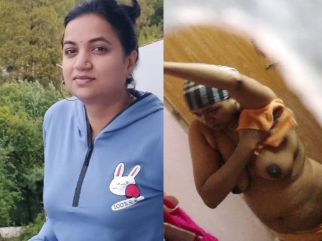 Married sister caught bathing through window viral MMS