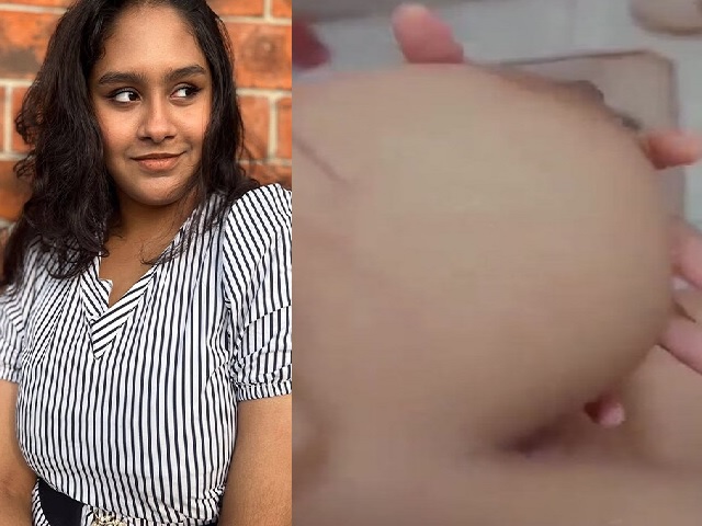 Massive tits Bengali girl filming fingering and boob press