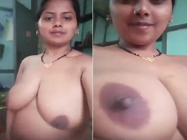 Milky boobs bhabhi video update showing her nude body