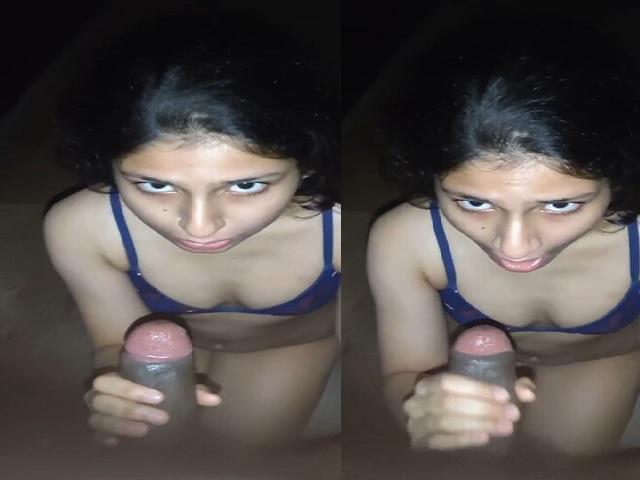 Mota dick sucking by small boobs viral girl