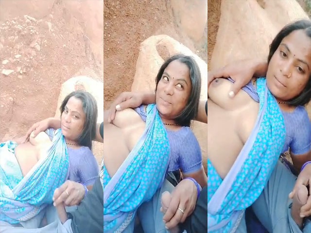 Naughty Bhabhi enjoying sex outdoors on cam