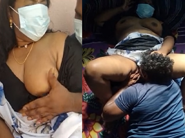 Neighbor aunty porn in terrace and bedroom sex