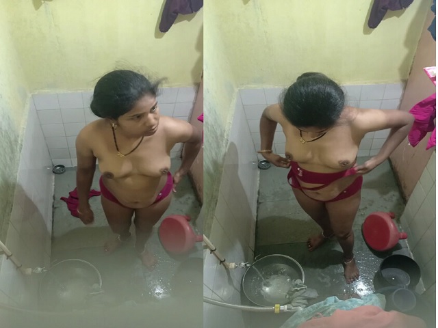 Neighbor spying bhabhi nude bath in bathroom