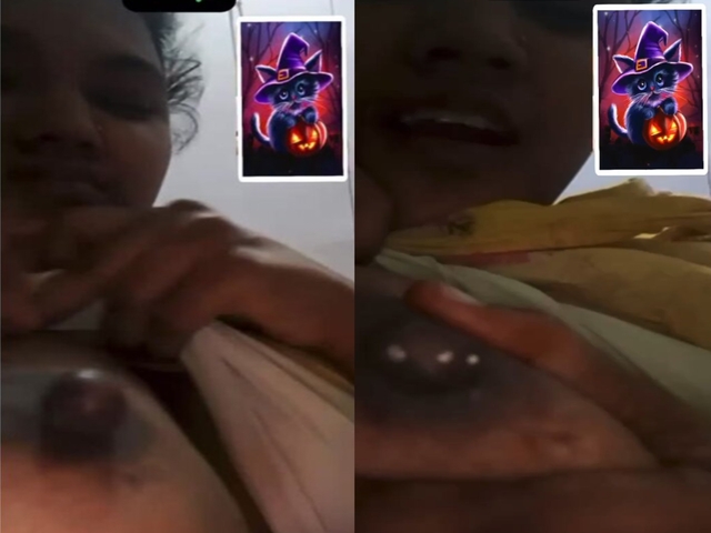 Nipple milking bhabhi on video call boobs show to lover