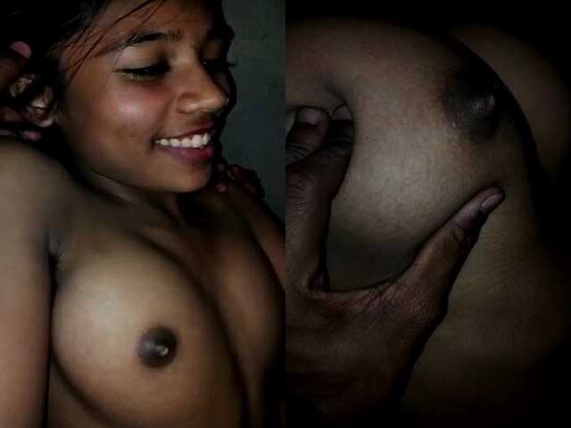 Nude Desi girl enjoying foreplay sex with Lover