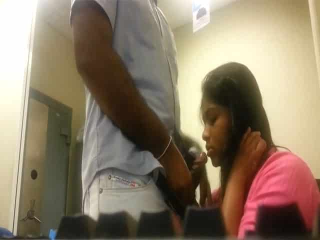 Call center office blowjob sex MMS video