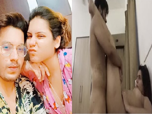 Rich boyfriend fucking his beautiful girl in hotel room