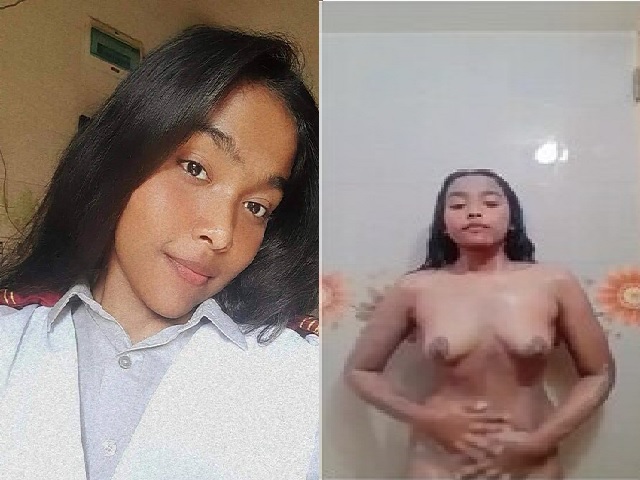 Sexy college babe nude bath video making