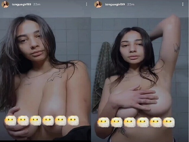 Sexy desi girl nude boobs hiding nipples