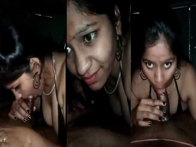 Sexy slut sucking dick of her customer video
