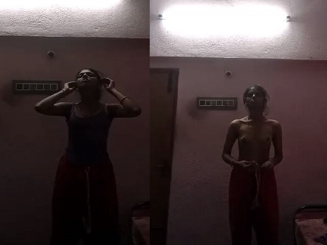 Small boobs Tamil girl xxx videos shared online