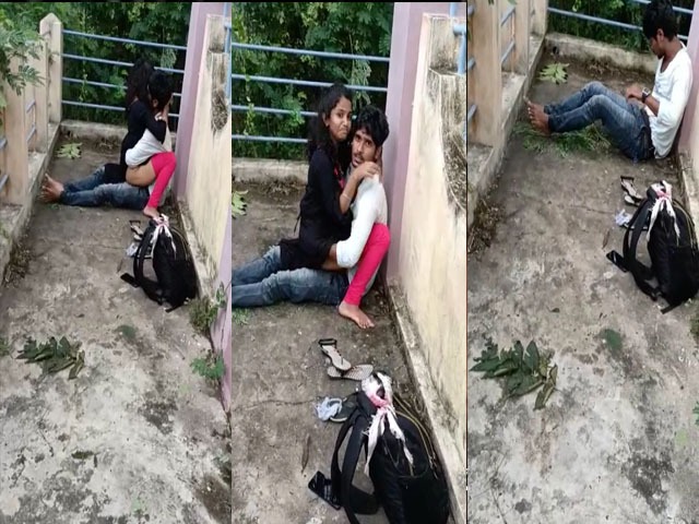 south Indian lovers caught fucking outdoors