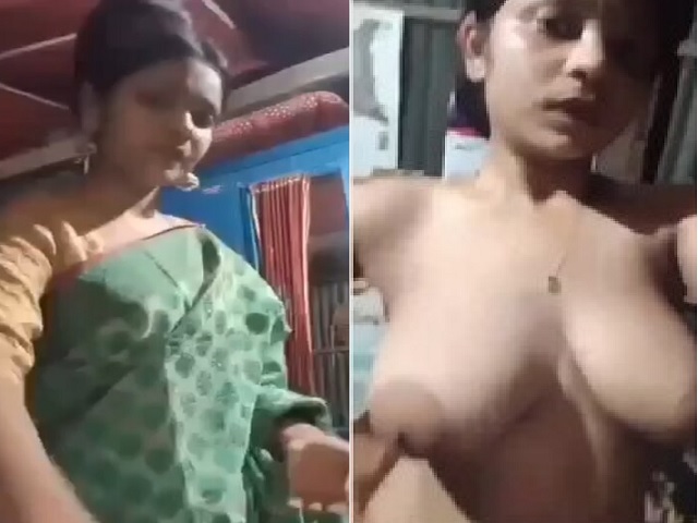 Stripping saree to nude Indian girl mms video