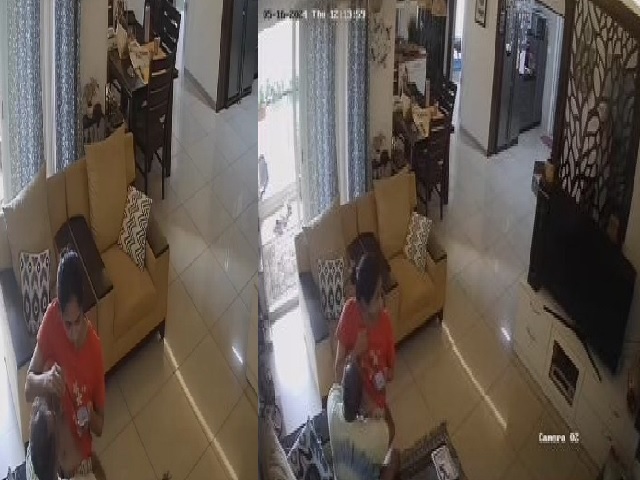 Uncle sucking maid boobs in CCTV free Indian sex