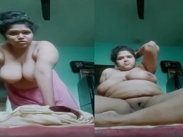 Unsatisfied big boobs aunty nude viral clip