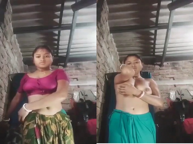 Village wife striptease nudity for ex-lover