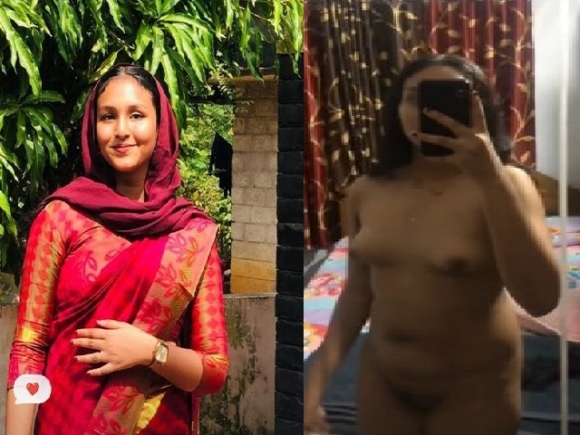 Young Muslim mallu girl showing small boobs and nude body