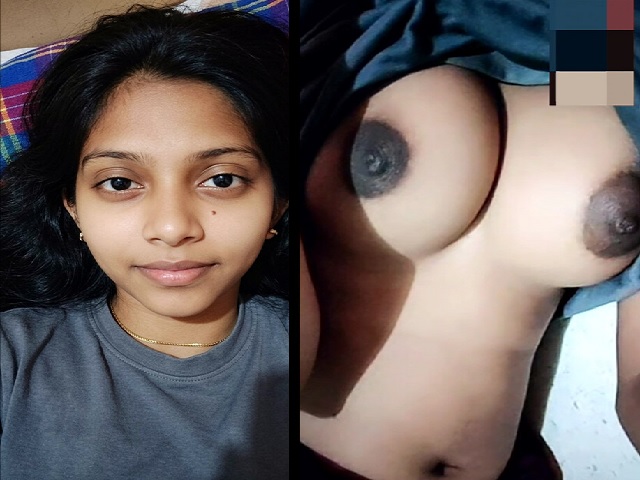 Dark nipples college girl of 21yo goes topless video