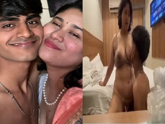 Hotel room sex video of busty bhabhi with husband brother