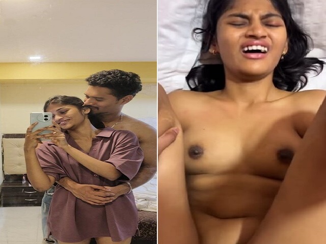 Moaning virgin sex of Indian girlfriend in hotel room