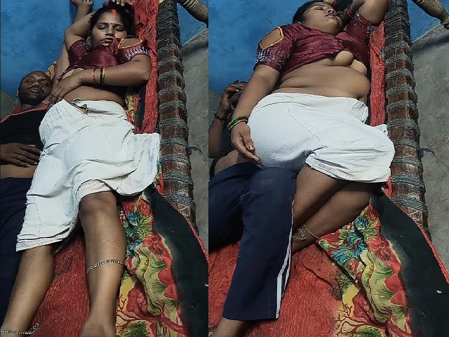 Wife blouse hooks open and pussy showing during sleep